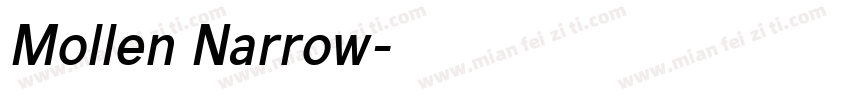 Mollen Narrow字体转换